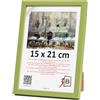 3-B Cornice portafoto LUND - verde oliva - 15 x 21 cm (A5) - Cornice in legno, cornice per foto con vetro acrilico