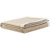 LANEROSSI - Coperta Matrimoniale Maxi Afrodite, 100% Lana Merinos, 240x260 cm, Beige Medio