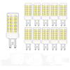NUOXIN Confezione da 10 Lampadine LED G9 10W 1000 Lumen (Equivalente alla lampadina alogena G9 100w) G9 10W Bianca Fredda 6000K AC 220-240V Non Dimmerabile