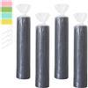Gnaxyzthor 4 sacchetti portaoggetti per tappeti, 51 x 231 cm | Sacchetto di plastica impermeabile antipolvere per tappeti arrotolati, con 4 adesivi colorati e 4 fascette per trasloco e