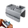 momgyaamz Vassoio da Divano in Silicone, Organizer Divano per Riporre Cellulari, Bottiglie d'Acqua, Libri e Snack, Grande Capienza Vassoio Salvaspazio, Grigio, 1 Pezzo