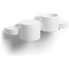 TEKHOME TEKHONE Applique da Parete in Gesso Bianco Moderno, Doppia Emissione di Luce, Attacco G9, Verniciabile, Lampada da Muro per Soggiorno Camera Corridoio - GS-E77