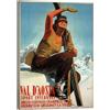 Posterlounge Val d'Aosta Stampa su tela | 30 x 40 cm di Vintage Ski Collection Quadri Decorazione per pareti