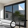 Bcuuozeeing Pellicola a specchio per finestra, protezione dal calore, autoadesiva, protezione solare per finestre, protezione dai raggi UV, pellicola riflettente per finestre (argento Krabber B-44,5 x 400 cm)