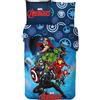 anemone Parure da letto Avengers Marvel 100% cotone, 140 x 200 cm, copripiumino + 1 federa 63 x 63 cm, 100% merchandise ufficiale (B)