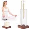 Vaileal Porta-incenso in legno a forma inversa con posacenere rimovibile - Per meditazione, ufficio a casa, decorazione della camera da letto, soggiorno, yoga