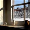ChicSkin Pellicola per bordi delle finestre in vetro colorato bianco puro satinato, adesivi floreali trasparenti per decorazione di vetro, finestre statiche prato e farfalle decalcomanie in vetro 150