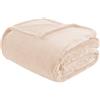 Il Gruppone Passione Casa Coperta Plaid Tinta Unita Pile Morbida Calda 280Gr/Mq Flanella di Microfibra Letto Copertina Divano Vellutata Invernale Singolo Matrimoniale - Cipria - Singolo 160x210 cm