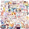 FOCRI 50pcs Adesivi Gatto Carino, Kawaii Pet Sticker Set per Ragazzi Ragazze Adolescenti, Vinile Impermeabile Adesivi Animali Divertenti