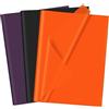 CHRORINE 60 fogli di Halloween carta velina multicolore arte regalo di imballaggio carta velina Bulk per DIY Crafts Decor Halloween festa (arancione/viola/nero)