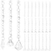 CANIPHA 24Pcs Ghirlanda Cristallo Feste Tenda Cristallo Acrilico Trasparente | 99 cm per Matrimonio Albero Manzanita Decorazione