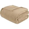 Il Gruppone Passione Casa Coperta Plaid Tinta Unita Pile Morbida Calda 280Gr/Mq Flanella di Microfibra Letto Copertina Divano Vellutata Invernale Singolo Matrimoniale - Beige - 2 Piazze 210x240 cm