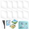 Gosknor 10pz Cornici Magnetiche in Acrilico Trasparente per Foto | Cornice Magnetica Frigo Fai-Da-Te in Acrilico 5x5cm Retro Adesivo per Lavori Creativi Cucina Aula Feste e Decorazioni Ufficio