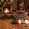 Generic Kit fai da te per albero di Natale all'uncinetto con perline (G) | Set tutto in uno per principianti, dettagli festivi a strati, set di ornamenti da appendere, gancio e imbottitura