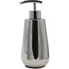INDA | Dispenser Sapone Da Appoggio In Acciaio Lucido (8x8x19cm) | in Acciaio, Facile da Installare, stile Moderno, Made in Italy, Colore Argento - Cromato/Lucido