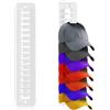 BOXOB 2pz Appendiabiti da Parete, Plastica Organizzatore per Cappelli da Baseball Ganci Adesivi per Cappelli Appendiabiti per Cappelli per Parete Porta Armadio (Bianco)