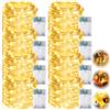 GBKDQQ 8 luci a LED a batteria, 5 m, 50 LED, filo di rame, per interni, feste, matrimoni, albero di Natale (bianco caldo)