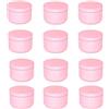 Mnixy Confezione da 20 barattoli per candele rosa da 50 ml in alluminio con coperchio a scomparsa, contenitore per candele fai da te, idea regalo, tè e caramelle