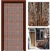 Generic Tende in bambù con perline per porta, 110 fili, 110 x 220 cm, con perline, tenda divisoria per stanza, tenda decorativa per la casa, per camera da letto e soggiorno