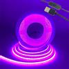 TOPXCDZ Striscia LED USB 5 V, luce UV, 395 nm, SMD, 2835, 60 LED, IP65, impermeabile, super luminosa, per Natale, Halloween, feste, carnevale, discoteca, sala da ballo (2 m)
