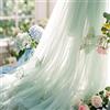 Silkmin 5mx160cm Tessuto Morbido in Tulle Verde Salvia, Tessuto Organza Matrimonio | Decorazione di Tende di Tulle, Drappeggio di Arco di Nozz, Organza Tessuto a Rete per Feste, Matrimoni, Cerimonia