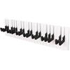GMMH, Appendiabiti a parete, design: Pianoforte, 16 ganci, Bianco/Nero