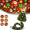 KQUBIVZ proiettore natalizio hd plug & play,Christmas Tree Projection Night | Light,plug-and-play hd christmas projecto,Christmas Ceiling Projector,Tree Projector with 6 Festive Scenes