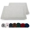 Rinsl Set di 2 tappetini da doccia, 100% cotone, spugna 700 g/m², asciugatura rapida, lavabili in lavatrice, assorbono l'acqua (grigio argento, 50 x 70 cm, confezione da 2 pezzi)