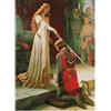max stitch design Kit per punto croce, motivo: Il cavaliere tempo, in cotone egiziano, 290 x 400 punti, 82 x 64 cm, kit per ricamo artigianale
