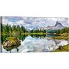 canvashop Quadri Moderni Montagna Lago Di Federa 120X60 Cm Quadro Su Tela | Canvas, Stampe Da Parete, Dolomiti, Arredo Casa, Arredamento Soggiorno