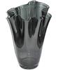 SIGNATURE HOME COLLECTION Vaso decorativo in vetro soffiato a bocca, grigio, vetro, grigio fumo, 21 x 21 x 30 cm