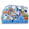 Quwsne Magnete per frigorifero Helsinki Finlandia, souvenir da viaggio in città, regali turistici, 3D, monumenti classici, artigianato fatto a mano, decorazione per la casa -2333