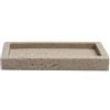 OISE ART STORE Trade Shop - Piatto Porta Sapone Saponetta Pietra Cemento Naturale Accessorio Arredo da Bagno 87825 -