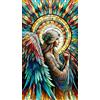 ARTGOTO Diamond Painting Quadrati Adulti Grandi Dimensioni Kit Completo,40x70cm Pittura Diamante Adulti Angeli B,Fornito con Diamond Painting Quadrato Accessori per la Decorazione
