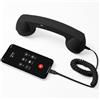 Generic Cornetta per Telefono retrò con Connettore di Tipo C, Cornetta per Telefono Cellulare Cablata per Casa, Ricevitore Portatile in Stile Telefono Vintage con Microfono E Altoparlante