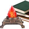 Générique Fake Fire Flame Light, Electric Realistic Effect Fire Decorations, Adorable Compact Lights Indoor Outdoor Use, Flickering Fires Lamp for Table Decor Holiday Party Night, Brown