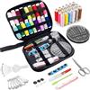 Gekamoyue 85 Pezzi Set Cucito, Accessori Portatile Kit, Include Aghi, Filo, Forbici, Misura, per Principianti, Casa, Viaggio e Emergenza Uso