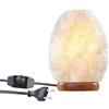 Lunartec lampada di sale cristallino: Lampada in cristallo di sale, Pezzo unico in materiale naturale, luminosità dimmerabile in modo continuo fino a 65 lumen (unica naturale, vero pietra)