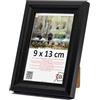 3-B - Cornice portafoto modello Mori in nero - 9 x 13 cm - con vetro acrilico