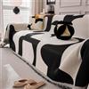 Morbuy Telo Copridivano Grande 2 3 4 5 Posti, Coperta Divano Invernale con Frange Decorative Multiuso Morbida Copri Divano Protezione per Mobili e Divano (180 * 230cm,Moda-Nero)