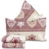 Confezioni Giuliana Completo Lenzuola GAVIA montagna stile tirolese 100% cotone Made in Italy