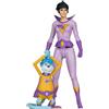 McFarlane DC Retro Super Friends Action Figure Jayna & Gleek (Red Platinum Edition) 15 cm