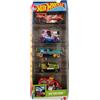 Hot Wheels Car 2025 HW Fun Park, confezione da 5 (Bump Around, Loopster, Cool One, Loco Motorin, Tee'd Off 2) Multicolore, 3+ anni