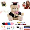 GOUFEISUN Personalizzato Orsacchiotto Di Laurea Su Misura Con Immagine E Parola Per La Laurea E Natale, Graduation Teddy Bear Peluche Personale Per Tutti I Laureati Dall Asilo All Università