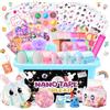 Charmofun Nano Tape Bubble Kit, Fai da te Nano Tape Bubble, Nano Tape Kit, Artigianale Bambini con Glitter, Adesivo Trasparente Multiuso, Bolles Sapones, Regalo Compleanno Natale