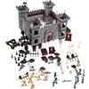 SOPOTUTU Castello Gioco Soldatini Pirata Assemblabile 310 Pezzi in Plastica | Accessori Pirata Inclusi, per Modellino Castello e Tavolo Sabbioso, Gioco Creativo per Feste e Casa