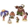 Disney Store Official Set di statuette Vaiana, personaggi da 11 cm | Set da gioco con statuette di Vaiana, con i personaggi di Vaiana, Maui, Simea, Pua e Heihei per inventare fantastiche storie
