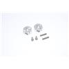 GPM Tamiya DT-03 Aggiornamento Parti Aluminium Rear Wheel Hex Adapter - 2Pcs Set Silver