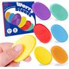 Jumstigate Giocattoli sensoriali Fidget per bambini antistress - Set di 6 pietre in plastica dura Worry Stones per lenire, concentrazione e autismo. Giocattolo antistress per adulti e bambini.
