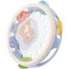 ORFOFE Tamburello Educativo per Bambini in Plastica, Tamburo Giocattolo | Svago Musicale Portatile, Stimola Ritmo e Manualità, Design Simpatico e Pratico per Neonati e Piccoli
